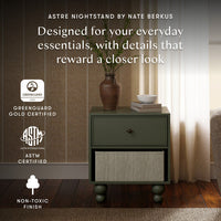M33360AE,Nate Berkus x Babyletto Astre Nightstand in Archival Elm