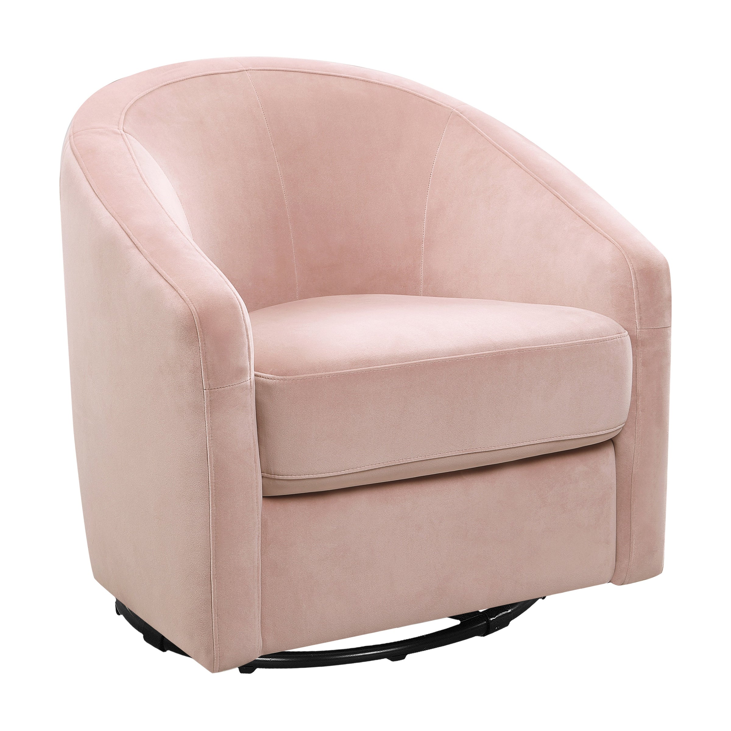 M5887BPV,Madison Swivel Glider in Blush Pink Velvet