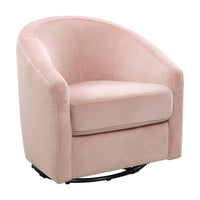 M5887BPV,Madison Swivel Glider in Blush Pink Velvet