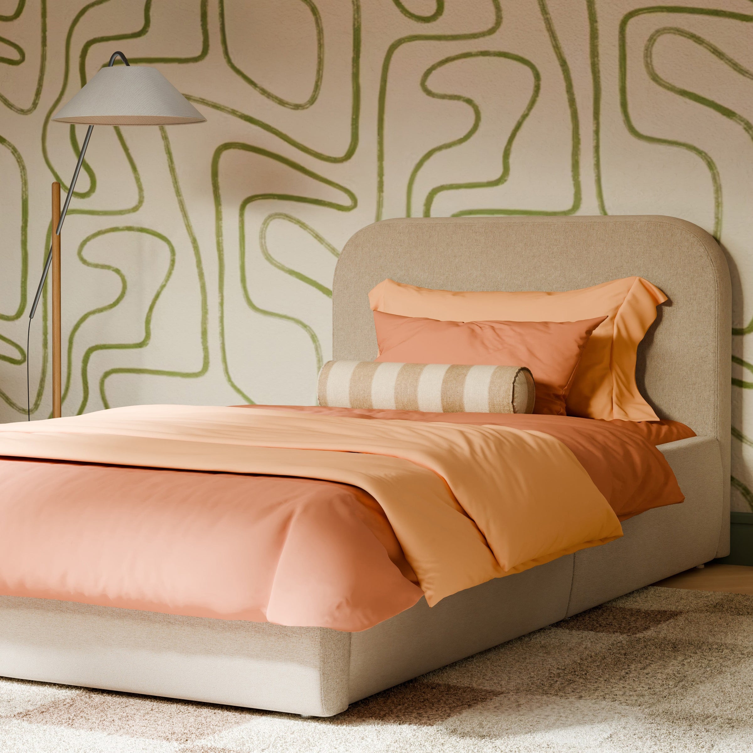 M31269PBEW,Nara Twin Bed in Performance Beach Eco-Weave