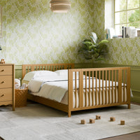 M30880HY,Rolli 9-in-1 Convertible All-Stages?? Crib w/ Bassinet & Toddler Bed Kits in Honey