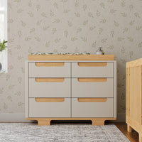 M23426WN,Yuzu 6-Drawer Dresser in White/Natural