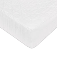 T29437,Plain White Quilted Muslin Changing Pad Cover in GOTS Certified Organic Cotton