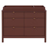 M25616CR,Bondi 6-Drawer Assembled Dresser in Crimson