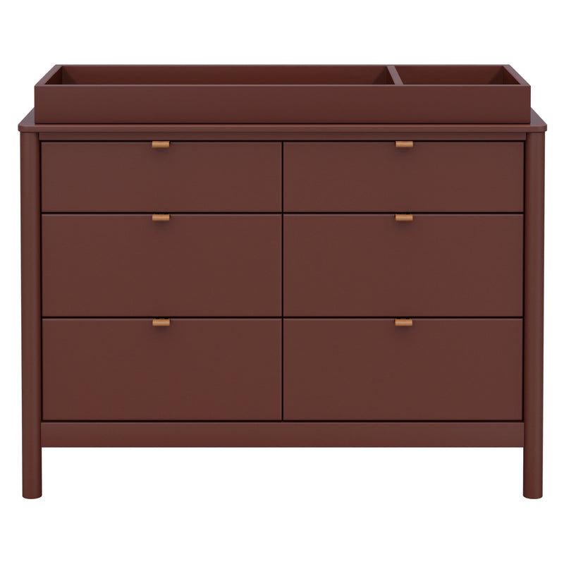 M25616CR,Bondi 6-Drawer Assembled Dresser in Crimson