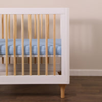 T29636DP,Dewdrop Muslin Mini Crib Sheet in GOTS Certified Organic Cotton