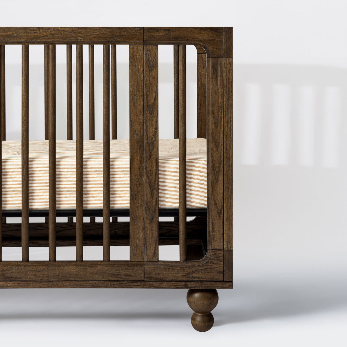 T34335AS,Nate Berkus x Babyletto Crib Sheet in Autumn Stripe