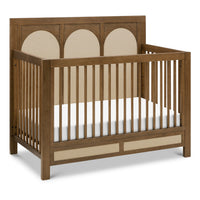 M24801NLPSEW,Eloise 4-in-1 Convertible Crib in Natural Walnut & Performance Sand Eco-Weave