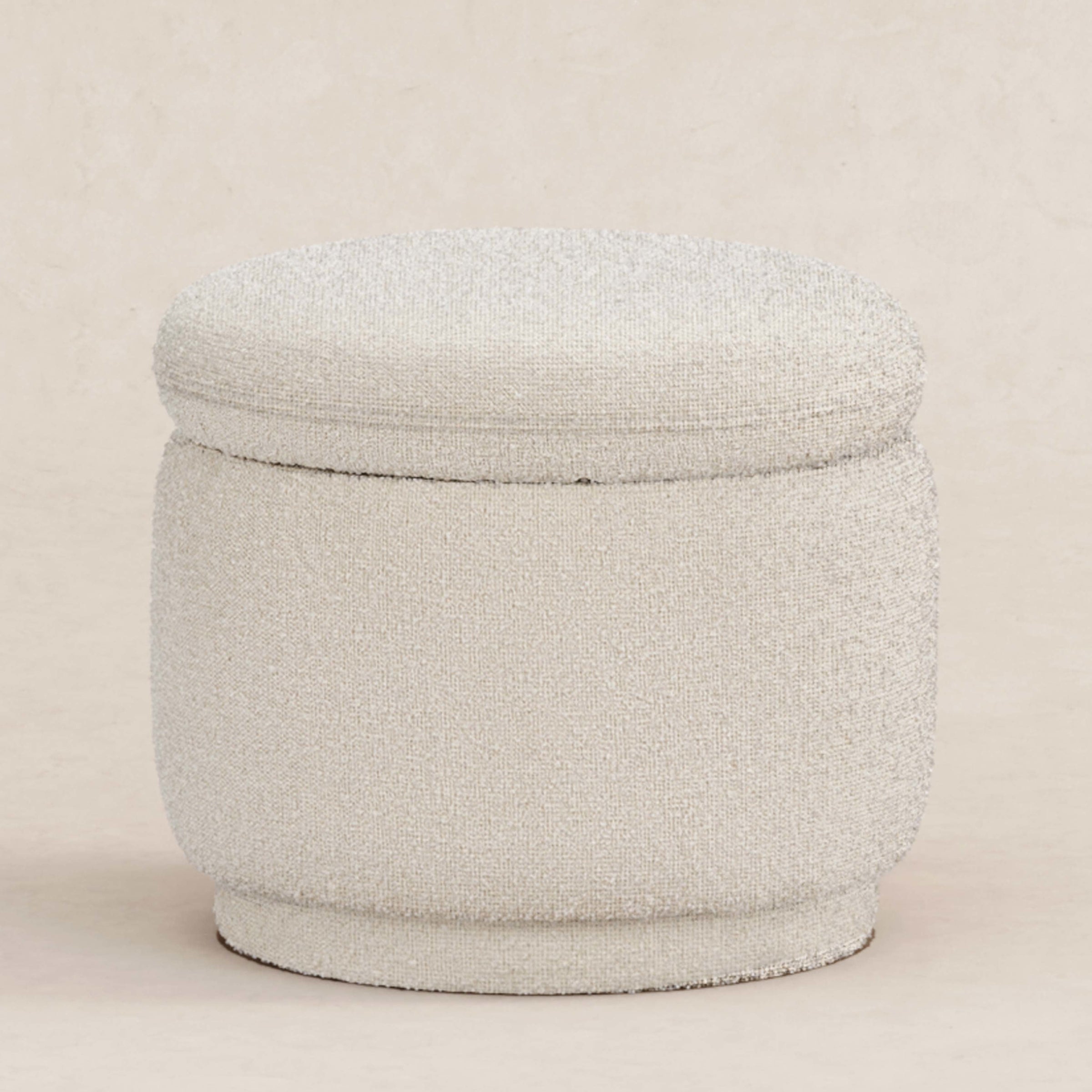 M22985WB,Enoki Storage Ottoman in Ivory Boucle