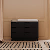 M4216B,Hudson 6-Drawer Double Dresser  Assembled in Black