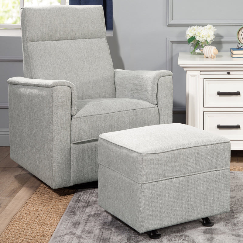 M17285FWLG,Willa/Alden Gliding Ottoman in Feathered Grey Weave