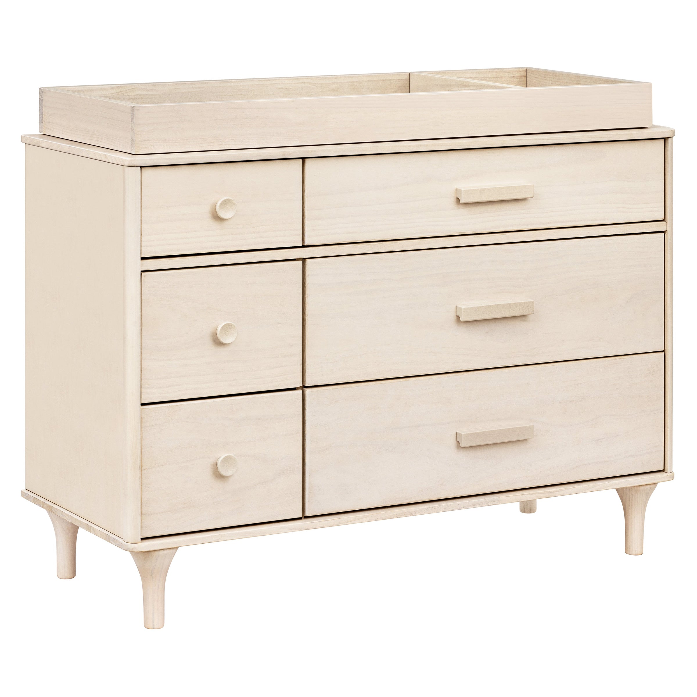 M9016NX,Lolly 6-Drawer Double Dresser  Assembled in Washed Natural