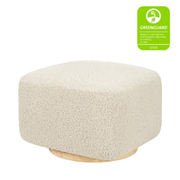 M26385ATLB,Kiwi Gliding Ottoman in Almond Teddy Loop w/ Light Wood Base