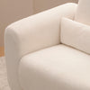 M10287YCLB,Tuba Glider in Ivory Corduroy with Light Wood Base