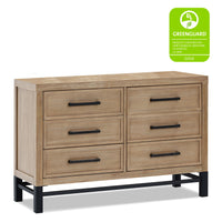 B25816DF,Newbern 6-Drawer Assembled Dresser in Driftwood