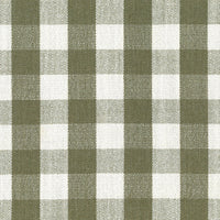 M21787GGH,Crawford Pillowback Comfort Swivel Glider in Moss Green Gingham