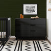 M4216B,Hudson 6-Drawer Double Dresser  Assembled in Black