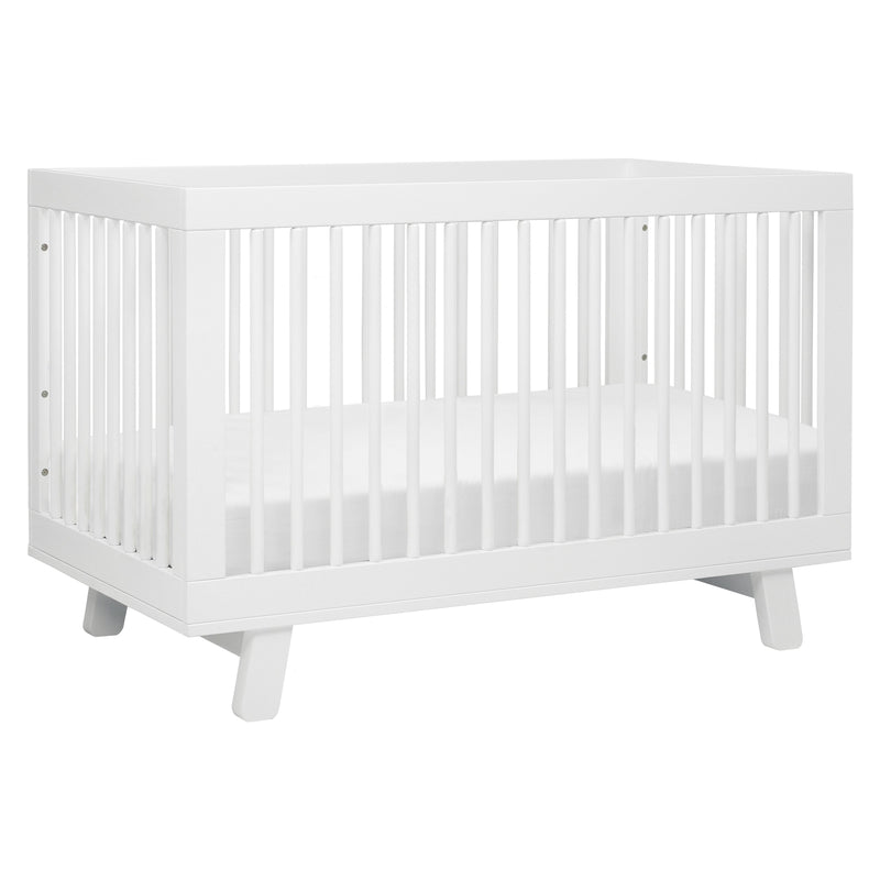 M4201W,Hudson 3-in-1 Convertible Crib w/Toddler Bed Conversion Kit in White Finish