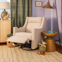 M11283PBEW,Kiwi Deluxe Power Glider Recliner w/Heat&Massage in Performance Beach Eco-Weave