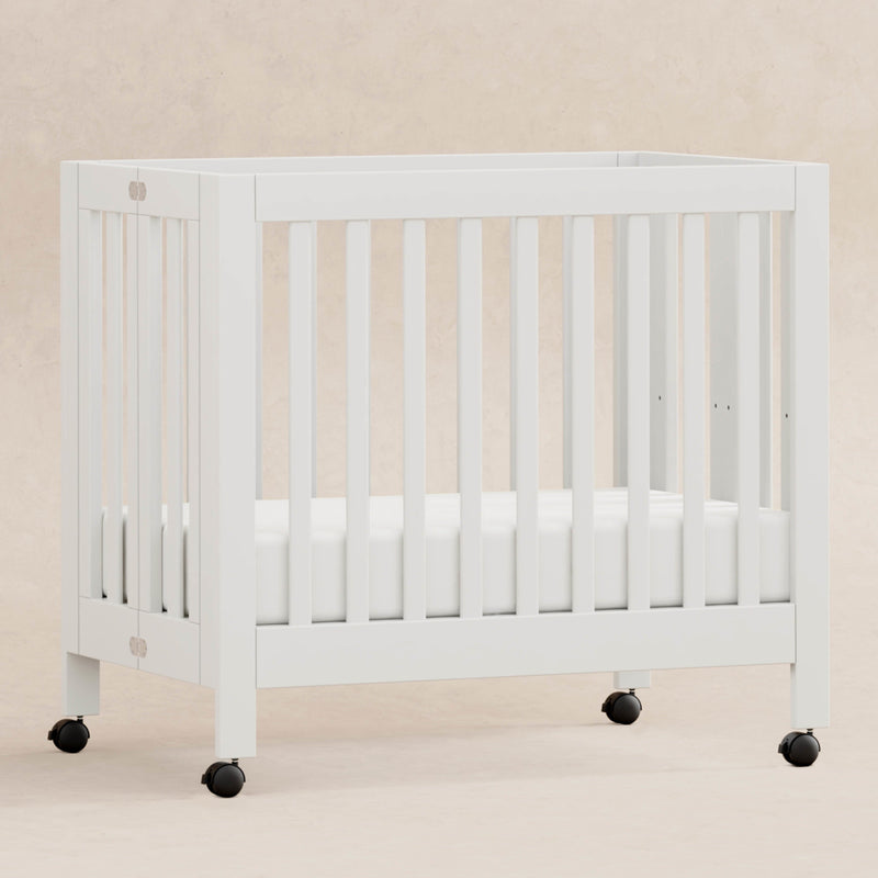 M6698W,Origami Mini Crib in White Finish