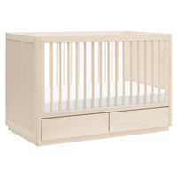 M21601NX,Bento 3-in-1 Convertible Storage Crib w/Toddler Bed Conversion Kit in Washed Natural