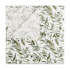 T28238,Olive Branches Muslin Swaddle in GOTS Certified Organic Cotton