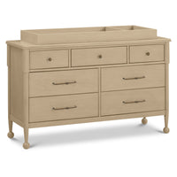 M31416WP,Alouette 7-Drawer Assembled Dresser in Washed Pine