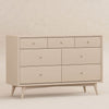 M15916TPE,Palma 7-Drawer Double Dresser  Assembled in Taupe
