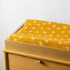 T26937,Golden Hour Quilted Muslin Changing Pad Cover in GOTS Certified Organic Cotton