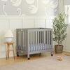 M6698G,Origami Mini Crib in Grey Finish