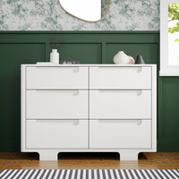 M23426W,Yuzu 6-Drawer Dresser in White