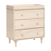 M9023NX,Lolly 3-Drawer Changer Dresser w/Removable Changing Tray in Washed Natural