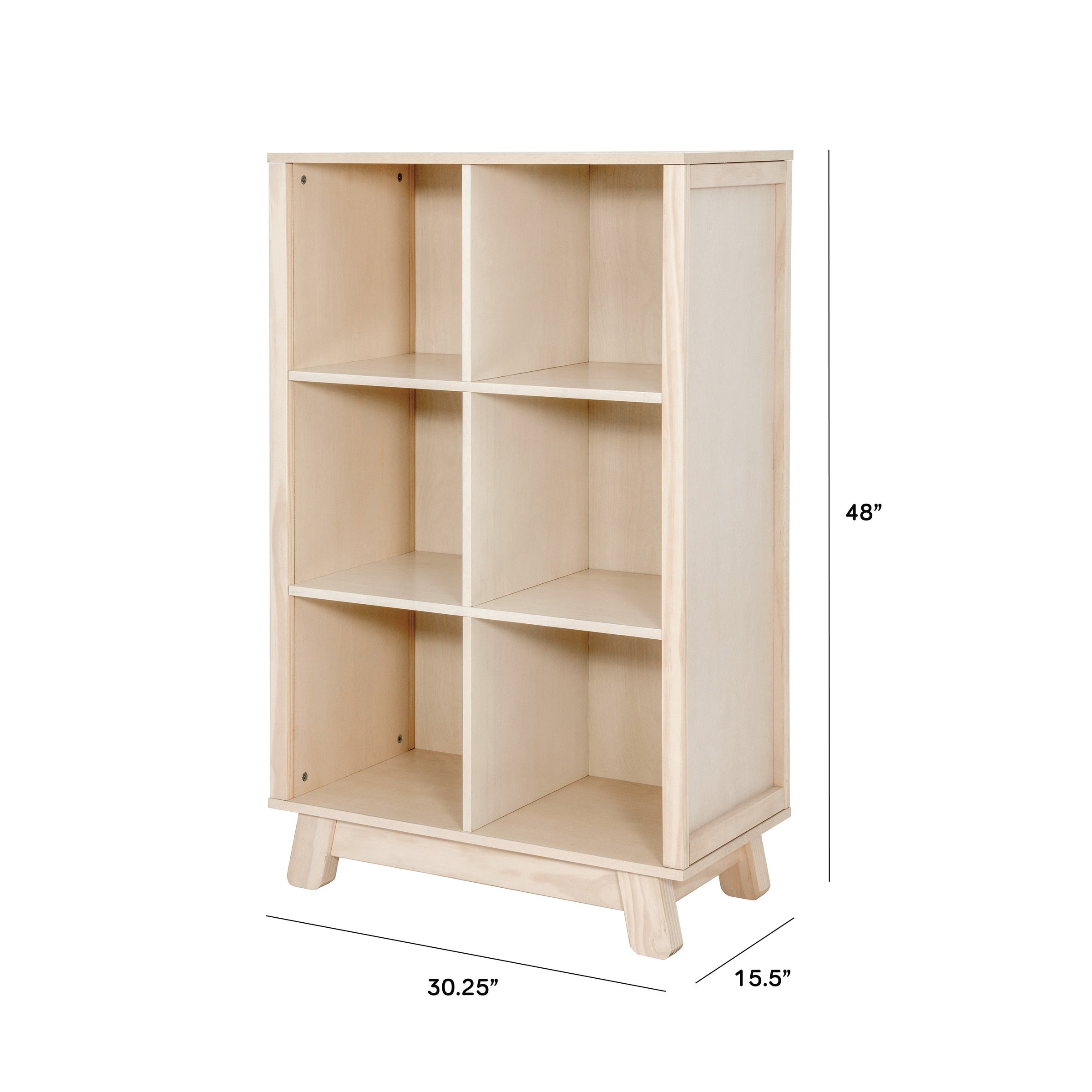 M4211NX,Hudson Cubby Bookcase in Washed Natural
