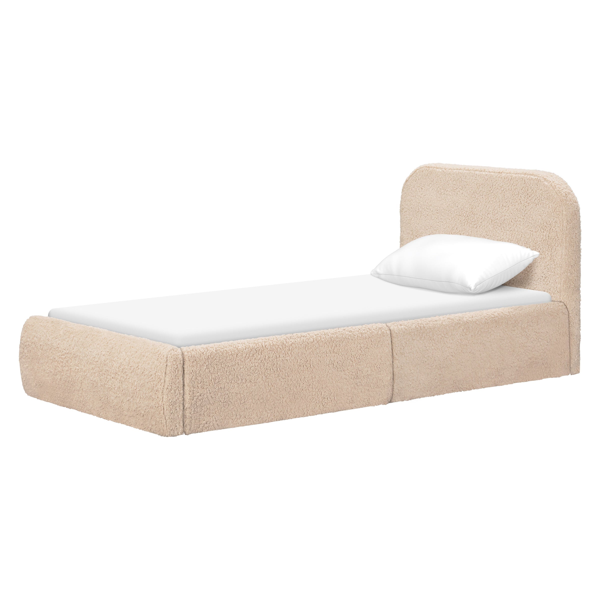 M31269CSG,Nara Twin Bed in Chai Shearling