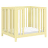 M30880PY,Rolli 9-in-1 Convertible All-Stages?? Crib w/ Bassinet & Toddler Bed Kits in Pale Yellow