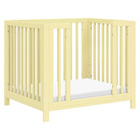 M30880PY,Rolli 9-in-1 Convertible All-Stages?? Crib w/ Bassinet & Toddler Bed Kits in Pale Yellow
