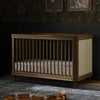M23701NLBC,Marin with Cane 3-in-1 Convertible Crib in Natural Walnut and Blonde Cane