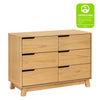 M4216HY,Hudson 6-Drawer Double Dresser  Assembled in Honey
