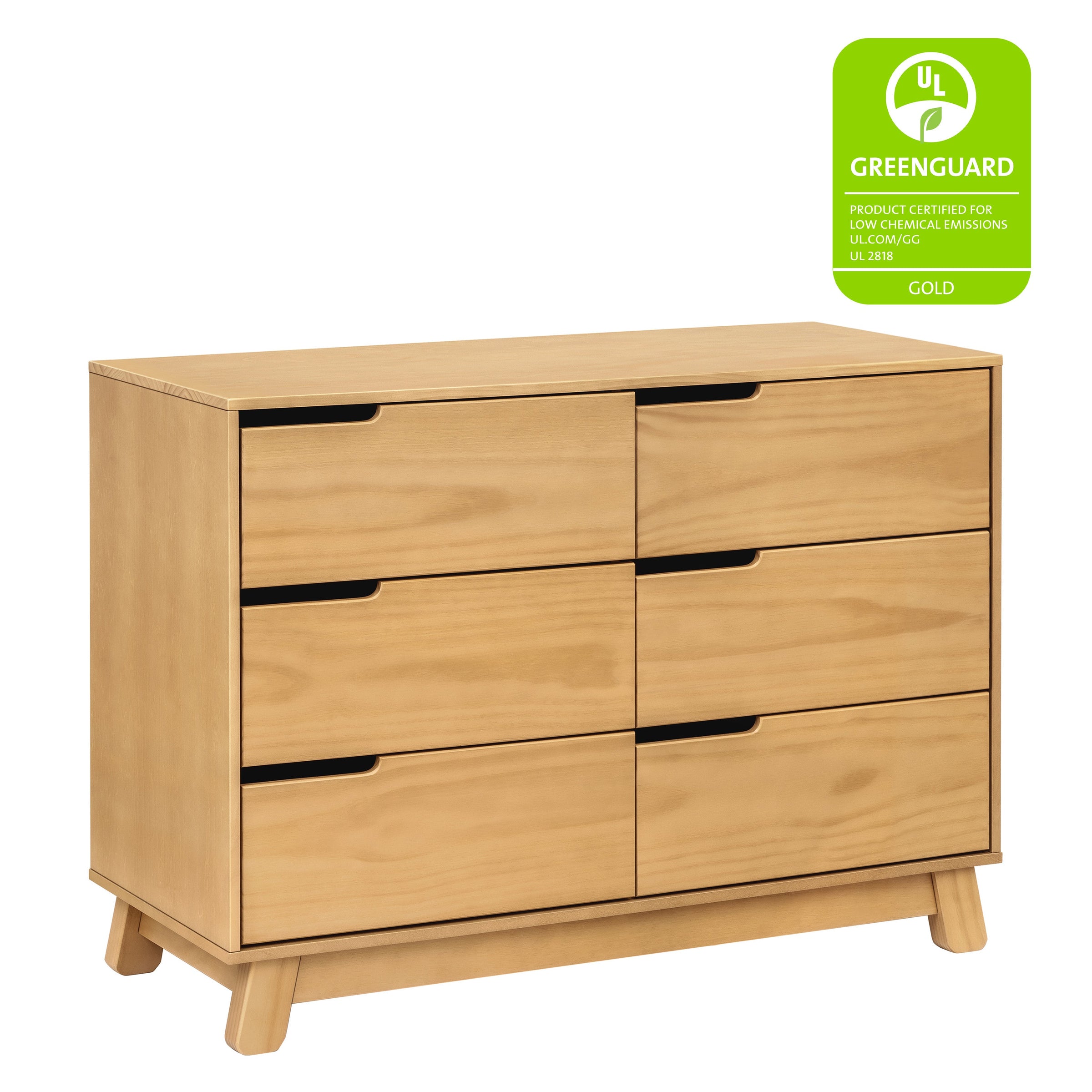 M4216HY,Hudson 6-Drawer Double Dresser  Assembled in Honey