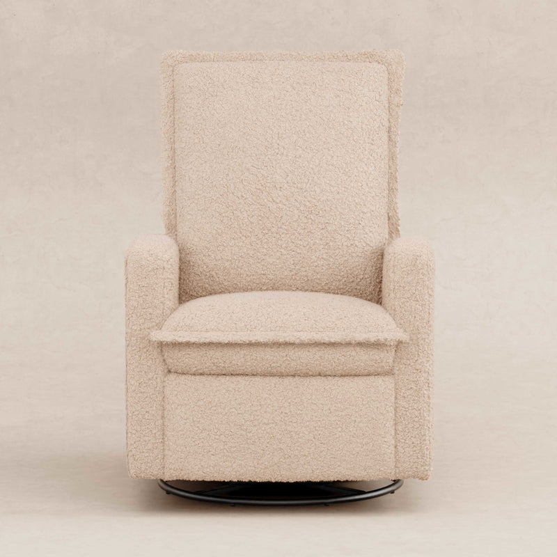 M20977CSG,Cali Flange Gliding Swivel Recliner in Chai Shearling