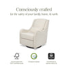 M27787WB,Devon Recliner and Swivel Glider in Ivory Boucle