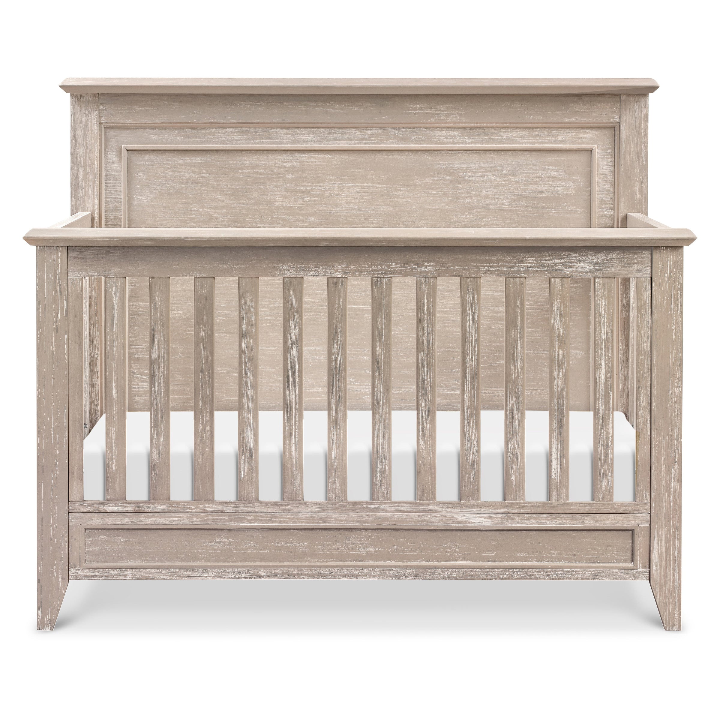 M24401SDB,Beckett Rustic 4-in-1 Convertible Flat Top Crib in Sandbar