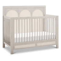 M24801WDFPEW,Eloise 4-in-1 Convertible Crib in White Driftwood and Performance Pearl Eco-Weave