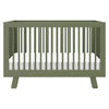 M4201OL,Hudson 3-in-1 Convertible Crib w/Toddler Bed Conversion Kit in Olive
