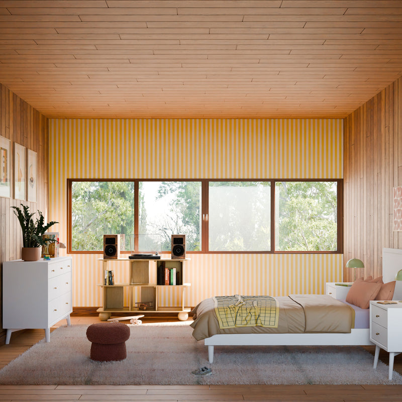 M15916W,Palma 7-Drawer Double Dresser  Assembled in White