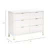 M26716RW,Brimsley Tambour 6-Drawer Assembled Dresser in Warm White