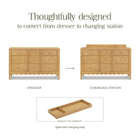 M32328HY,Ambrosia 9-Drawer Assembled Dresser in Honey