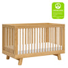 M4201HY,Hudson 3-in-1 Convertible Crib w/Toddler Bed Conversion Kit in Honey Finish