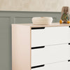 M4216NXW,Hudson 6-Drawer Double Dresser  Assembled in Washed Natural and White