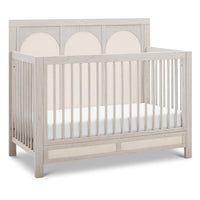 M24801WDFPEW,Eloise 4-in-1 Convertible Crib in White Driftwood and Performance Pearl Eco-Weave